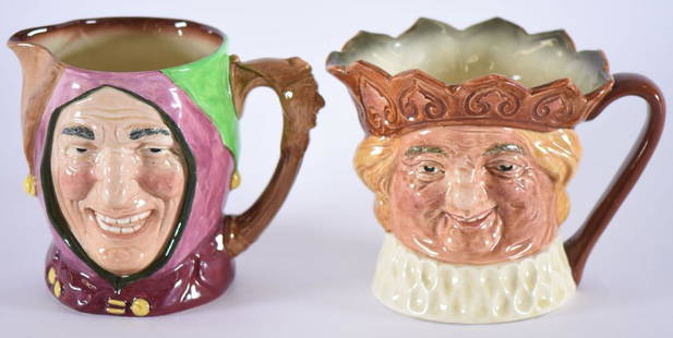 (2) Royal Doulton Character Jugs: (2) Royal Doulton Character Jugs -(1) 6" Titled "Touch Stone" - (1) 5.75" Titled "Old King Cole" with Music Box Base - to Ensure Every Item Sells, We Have Placed Low Starting Bids on Every Item, and A