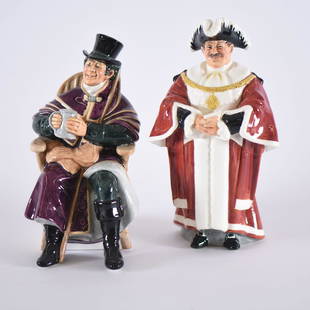 (2) Figurines - Royal Doulton: (2) Figurines - Royal Doulton -(1) 8" Titled "The Mayor HN#2280" - (1)7.25" Titled "The Coachman HN#2282" - to Ensure Every Item Sells, We Have Placed Low Starting Bids on Every Item, and All Items Wi