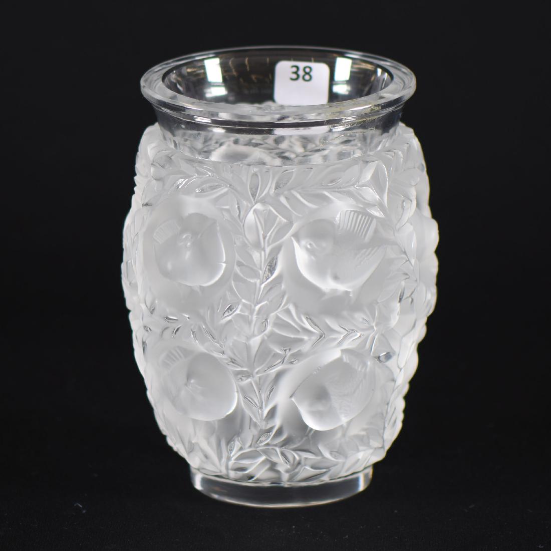 Vase - Signed Lalique France - 6.75" X 4.5" (1 of 2)