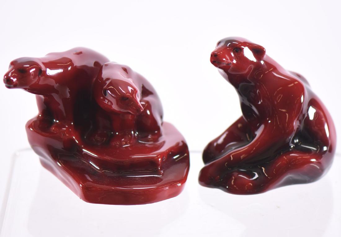 (2) Figurines - Royal Doulton Flambe (1 of 3)