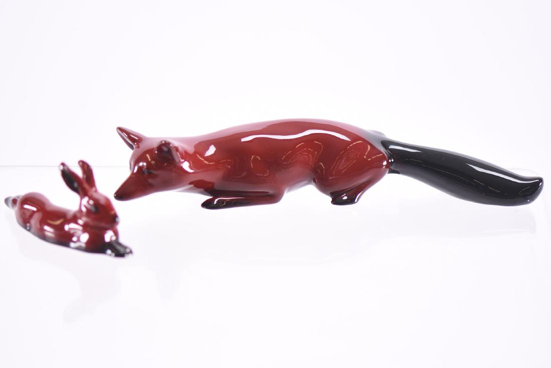 (2) Figurines - Royal Doulton Flambe (1 of 3)