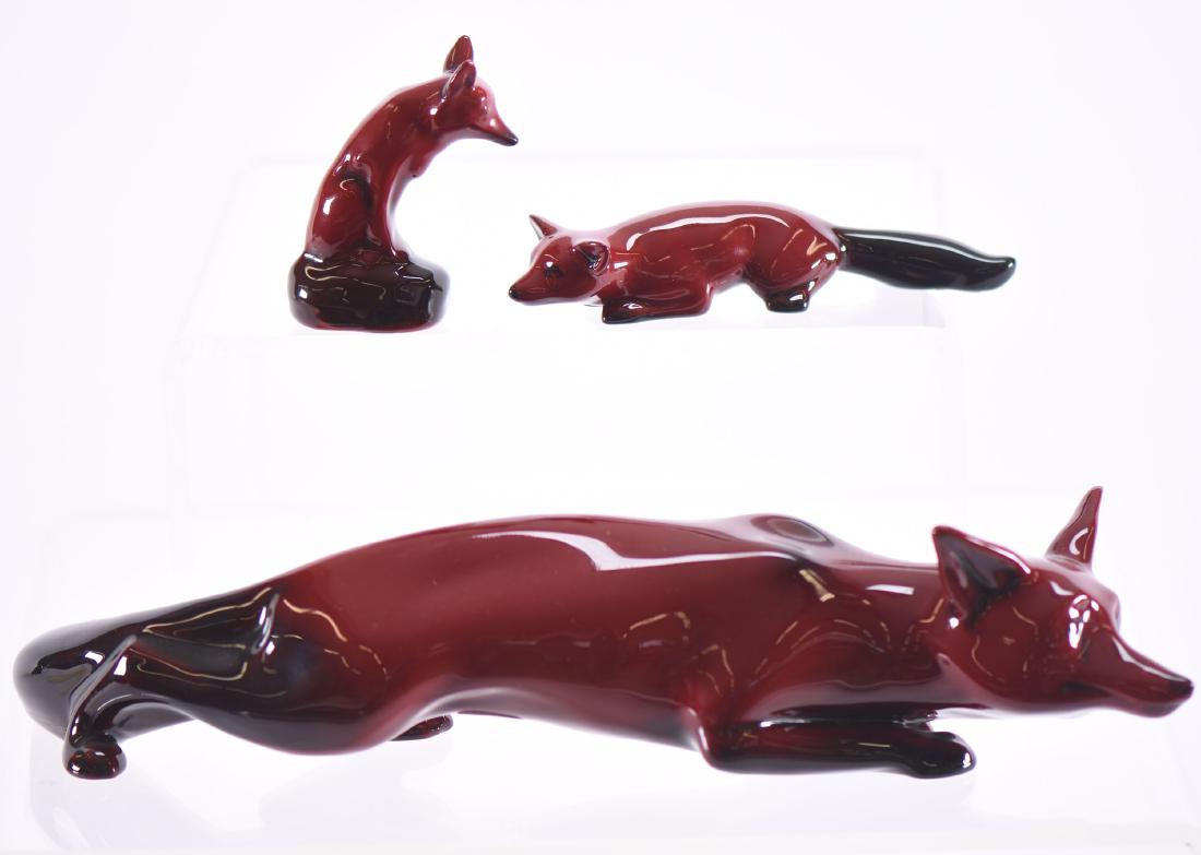 (3) Figurines - Royal Doulton Flambe (1 of 4)