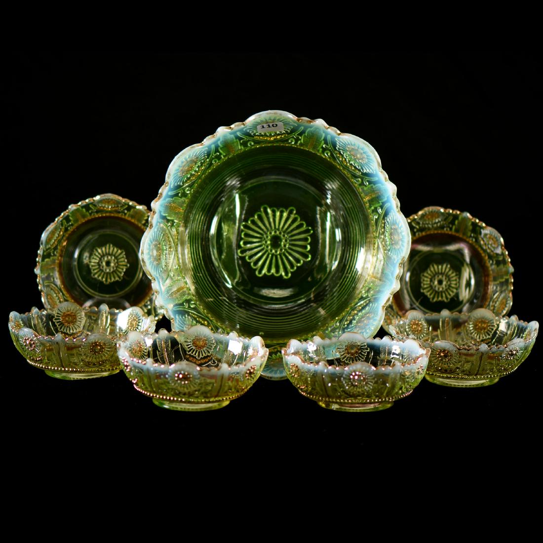 Berry Set - Vaseline Opalescent - 8.75" Master (1 of 2)