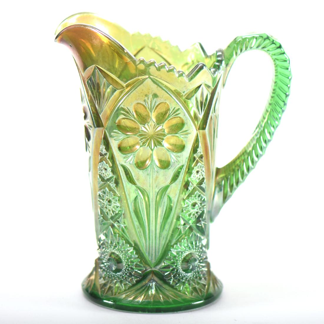 Pitcher - Carnival Glass - 7.5" (1 of 2)