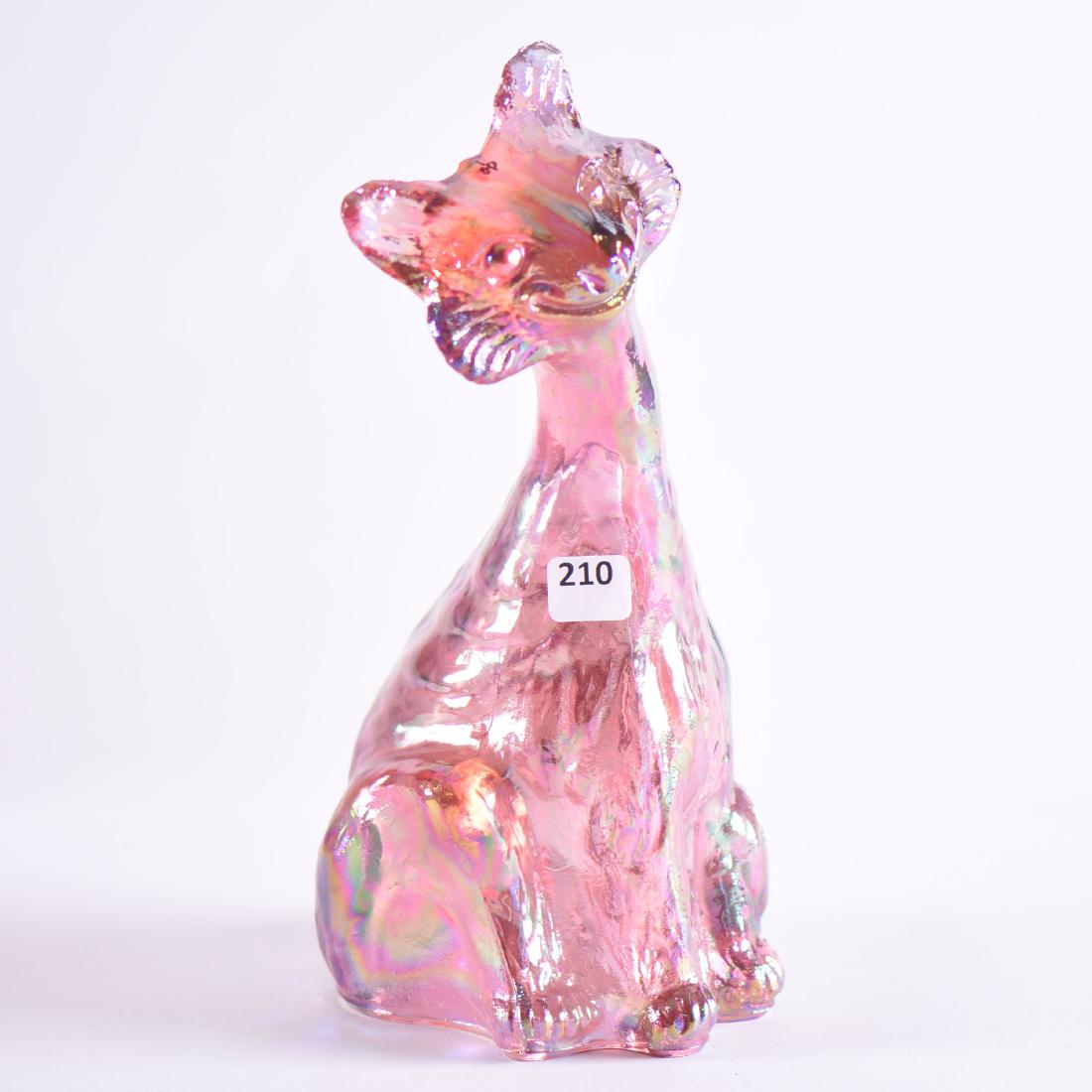 Cat Doorstop - Modern Carnival Glass - 11" (1 of 2)