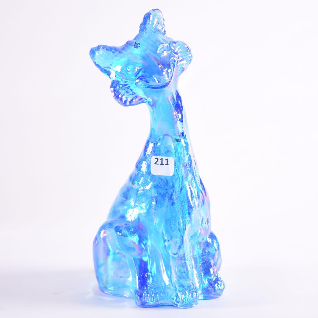 Cat Doorstop - Modern Carnival Glass - 11" (1 of 3)