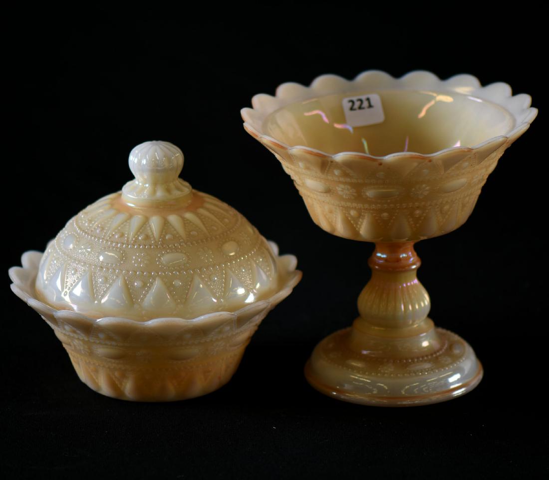 (2) Matching Items - Carnival Glass (1 of 2)