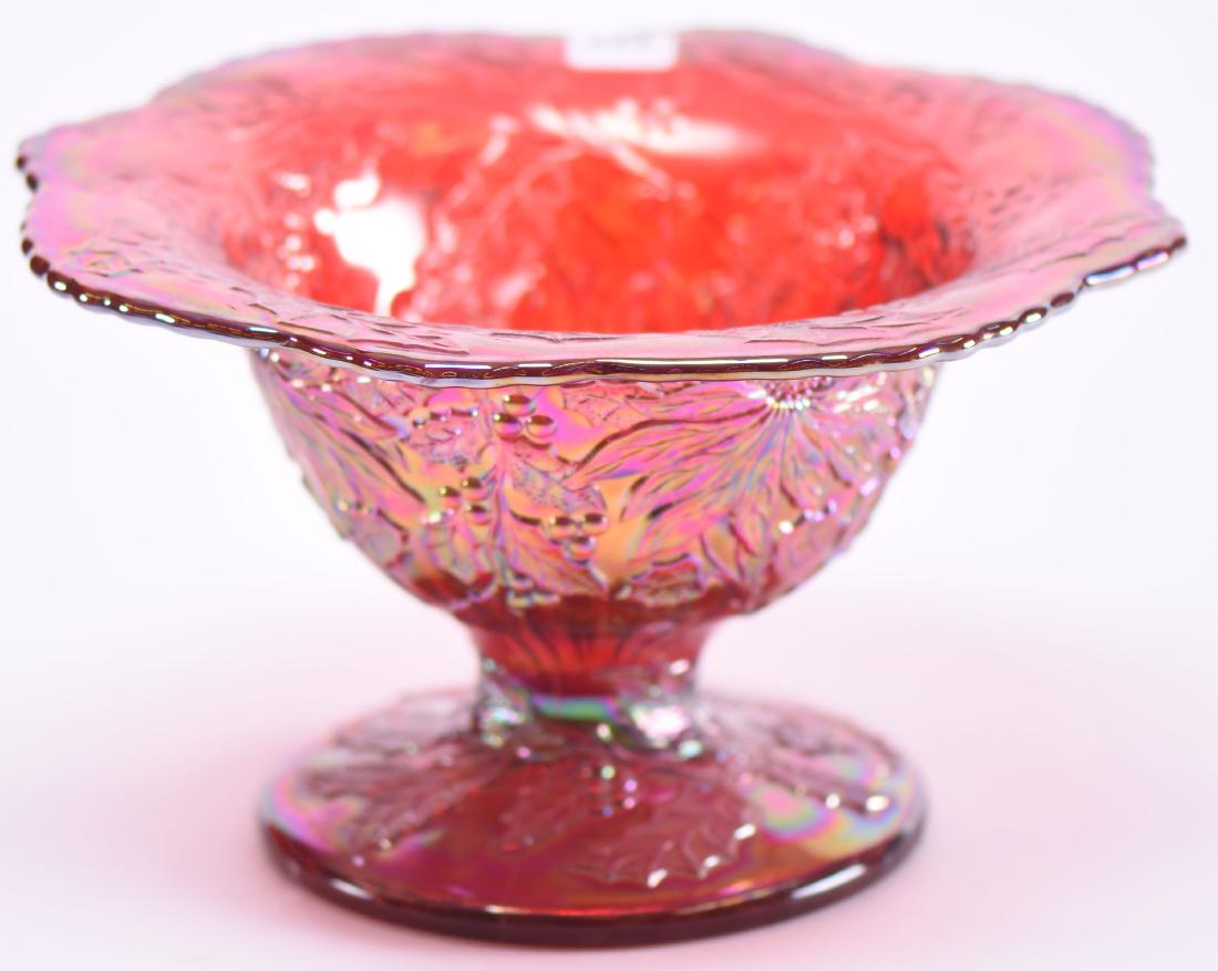 Large Compote - Modern Carnival Glass - 5.5" X 10" (1 of 2)