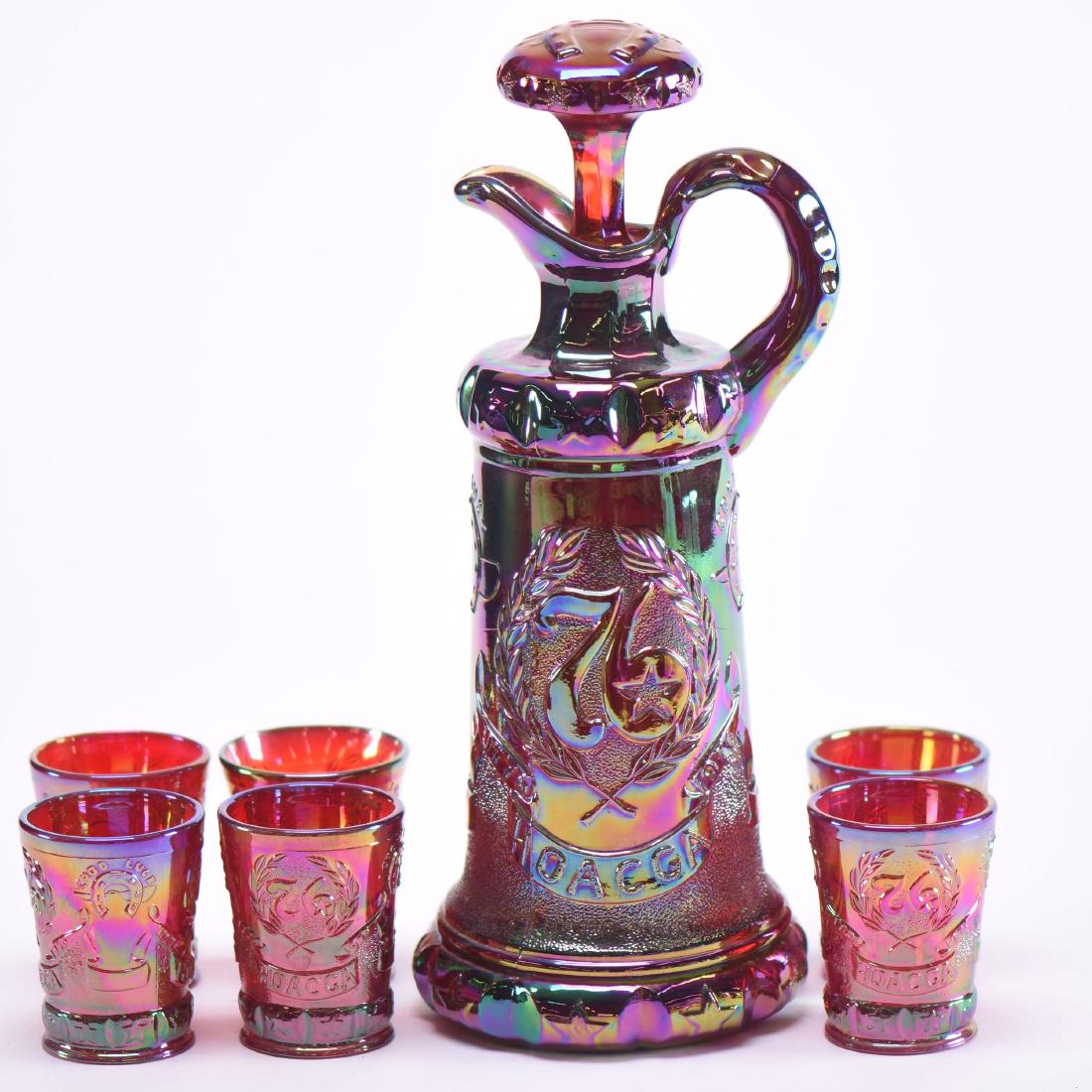 Whiskey Set - Modern Carnival Glass (1 of 2)