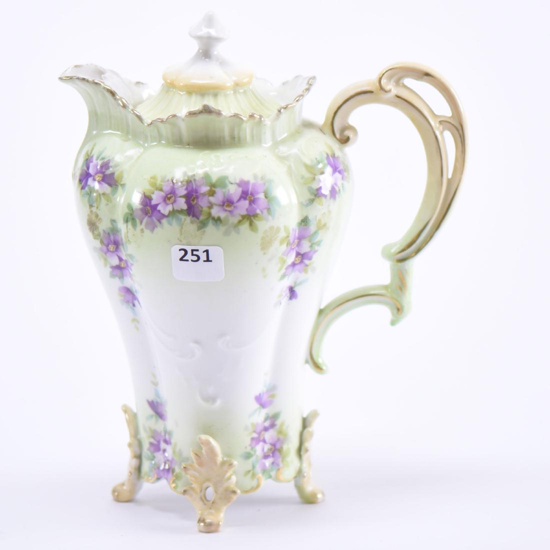 Chocolate Pot - Unmarked Prussia - 8.75" (1 of 2)