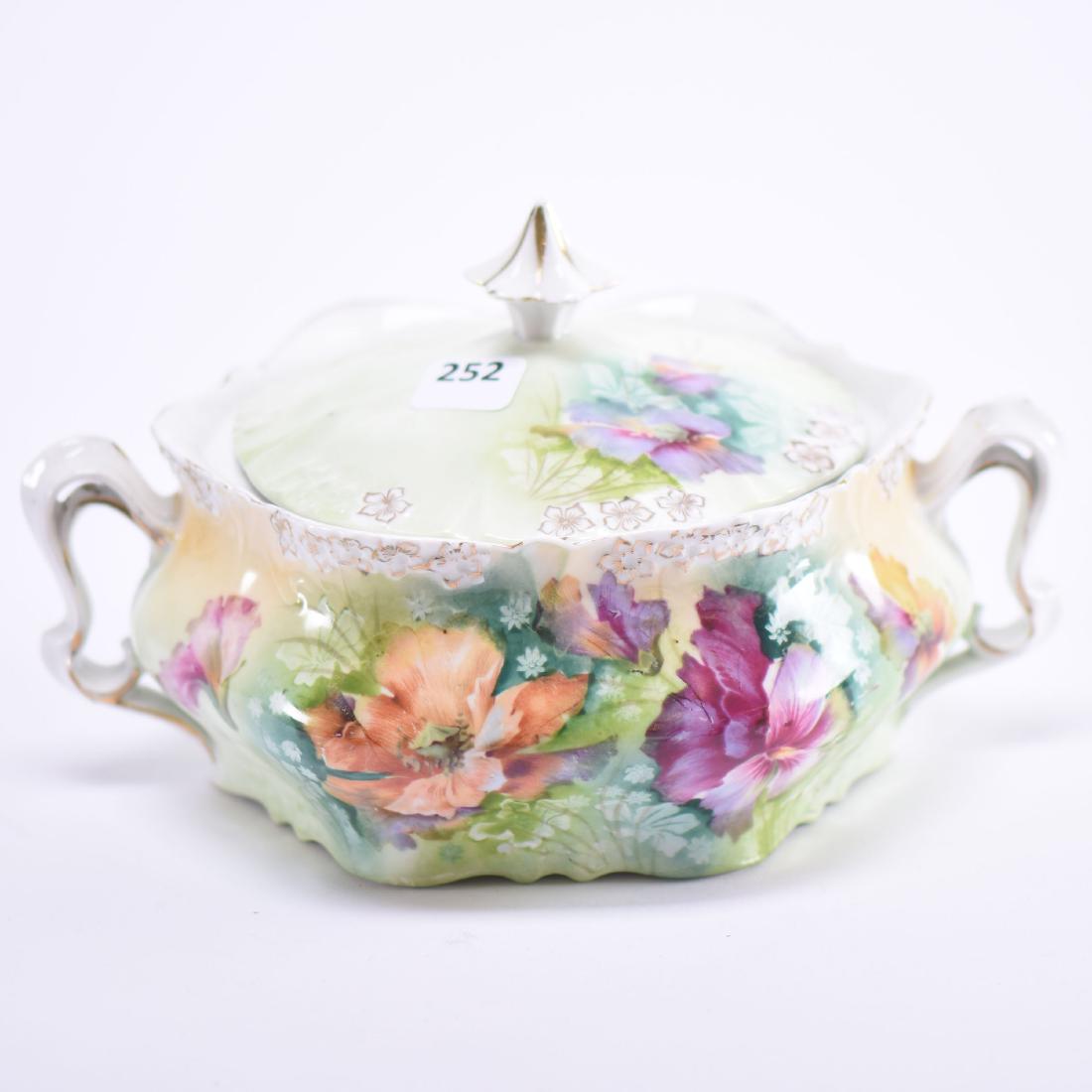 Cracker Jar - Unmarked Prussia - 5" X 9" (1 of 2)