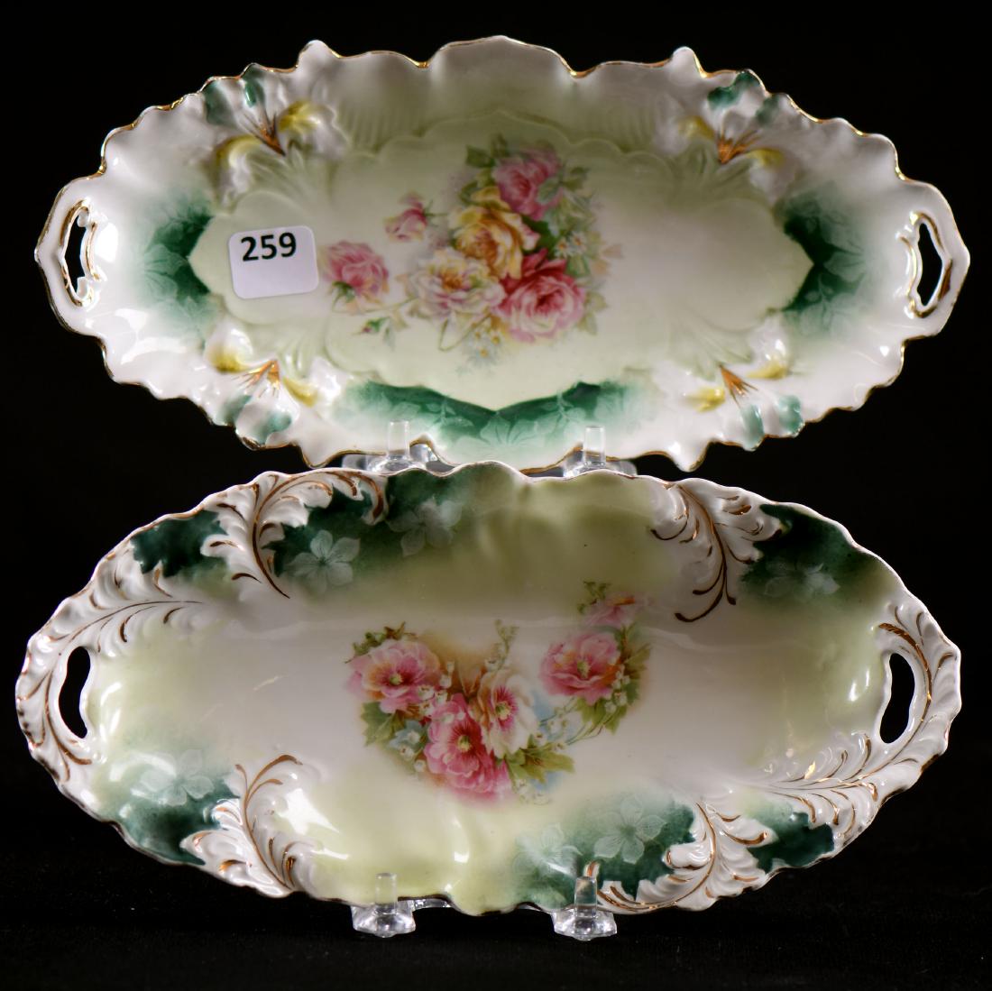 (2) Relish Trays - R.S.Prussia - 9.5" (1 of 2)