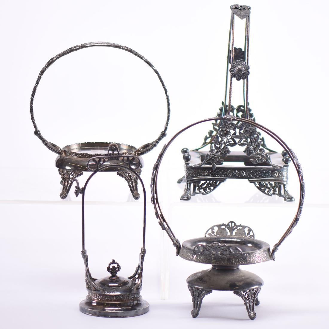 (3) Silverplate Brides Basket Frames (1 of 7)