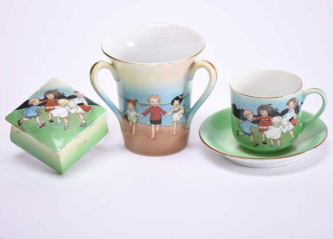 (3) Royal Bayreuth, Blue Mark - Child Scenes (1 of 2)