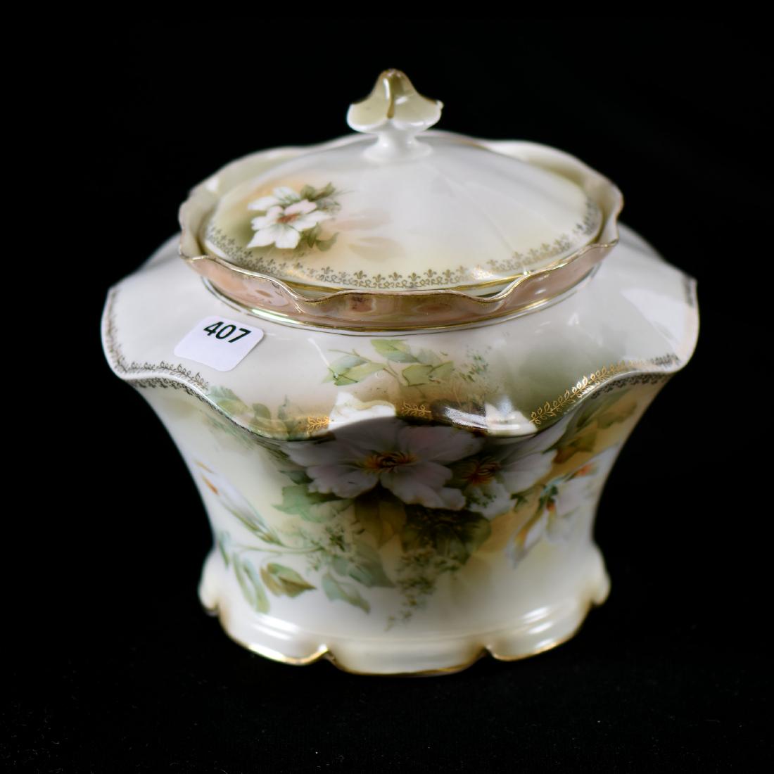 Biscuit Jar - R.S.Prussia - 6.25" X 7" (1 of 2)