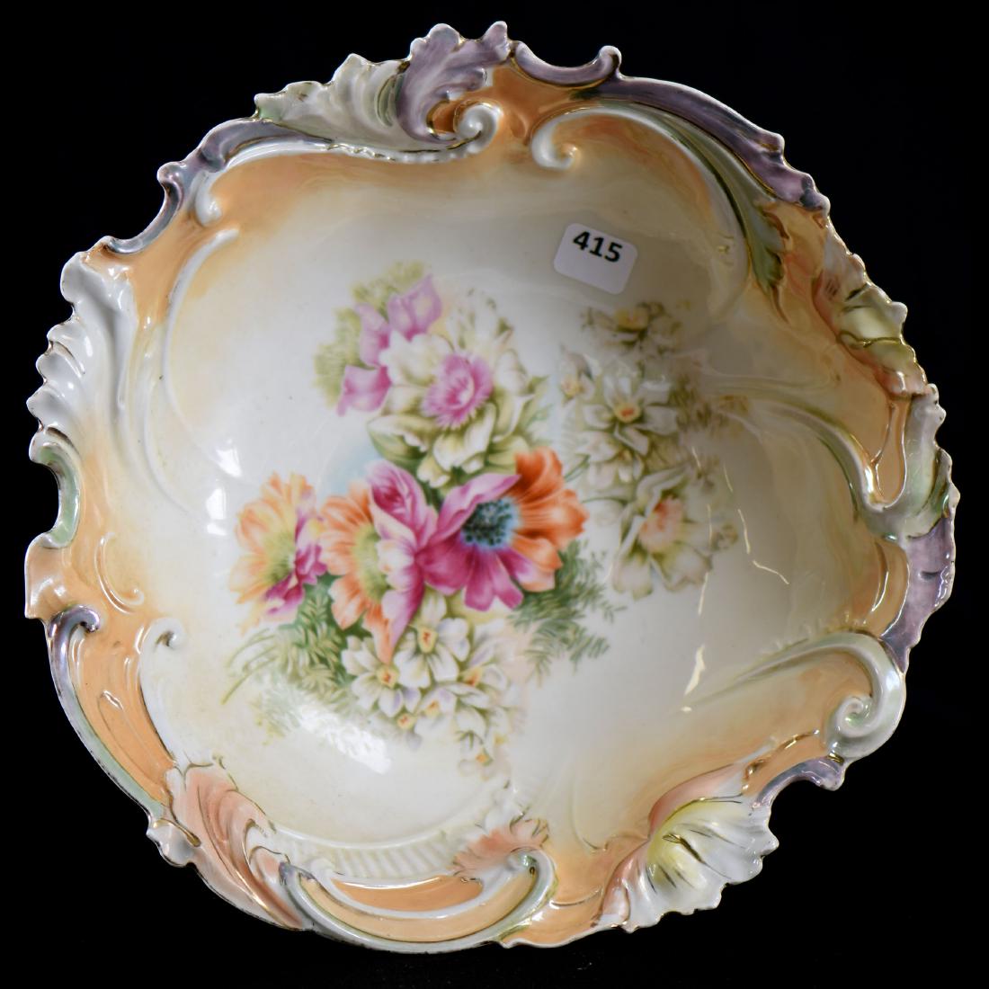 Bowl - Unmarked Prussia - 10.5" (1 of 2)