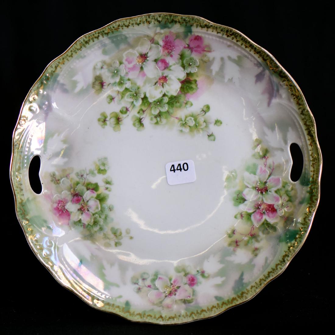 Cake Plate - Unmarked Prussia Style - 9.5" (1 of 2)