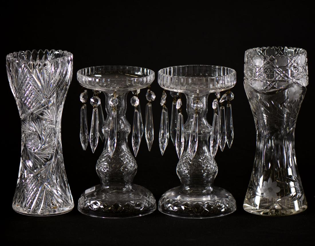 (4) Brilliant Period Cut Glass Items Including - (1 of 3)