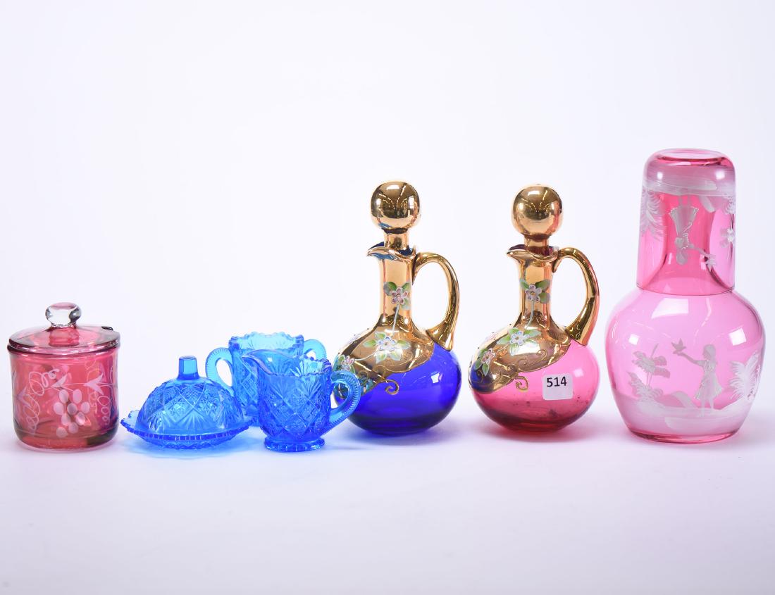 (7) Assorted Art Glass Items (1 of 2)