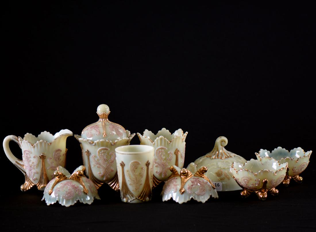 (9) Custard Glass Items (1 of 4)