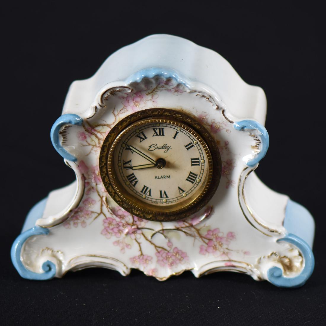 Clock - Unmarked German Porcelain - 4.75" X 6.25" (1 of 2)