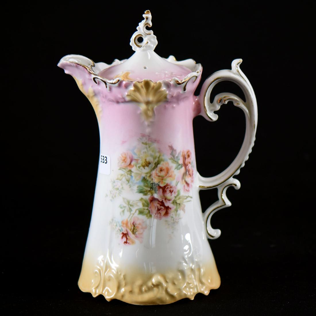 Chocolate Pot - Unmarked Early Prussia - 10" (1 of 3)