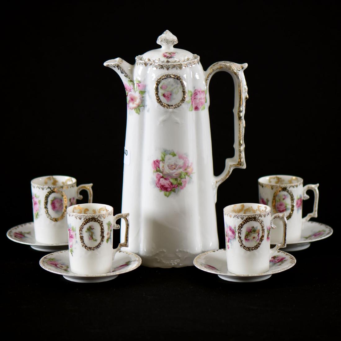 Chocolate Set - Marked Prov Saxe - 10" Pot (1 of 3)