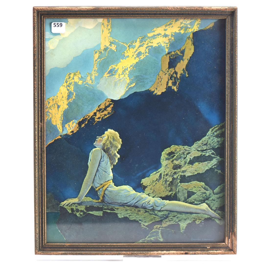 Framed Maxfield Parrish Print - 16" X 13" (1 of 4)