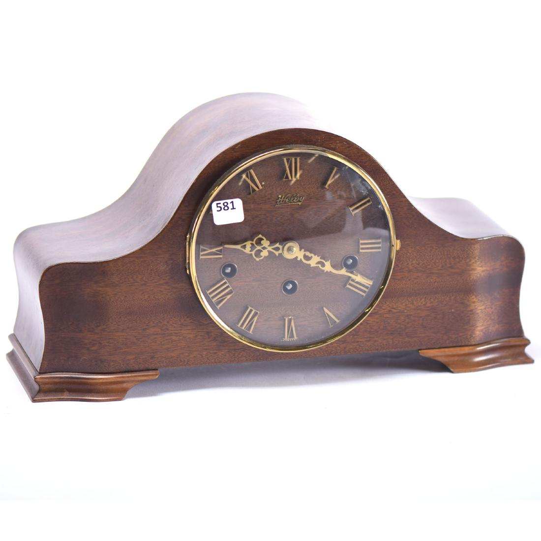 Mantel Clock Marked German Welby 7.75" X 15.5"