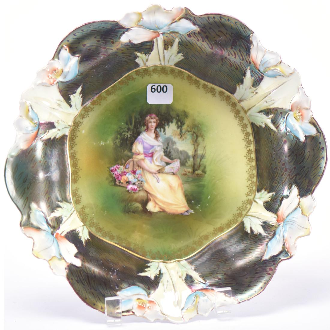 Bowl - Unmarked Prussia - 10.5" (1 of 3)