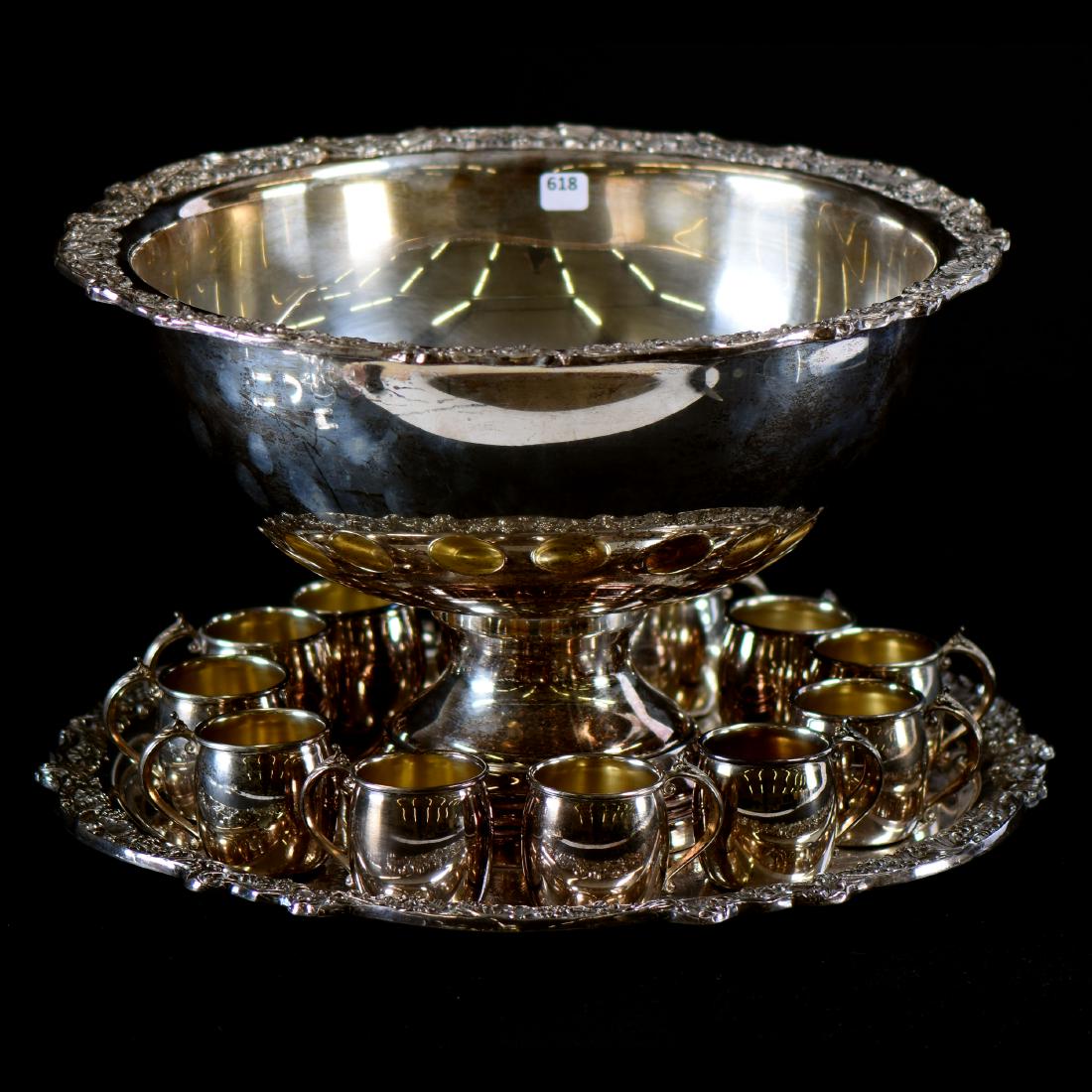 Silverplate Punch Set - 10.75"X17 Punch Bowl (1 of 4)