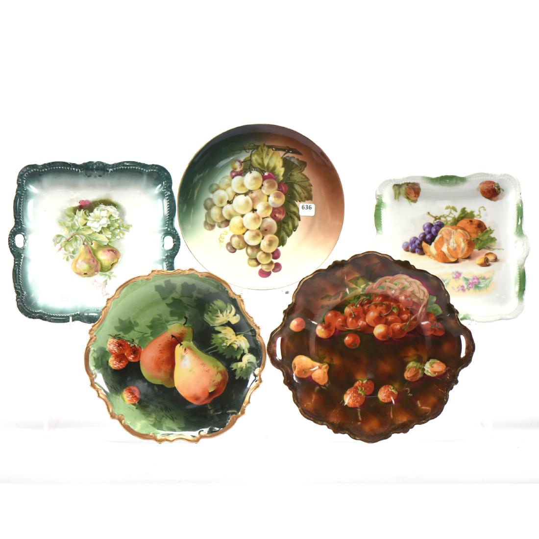 (5) Assorted Plates with Fruit Decor (1 of 4)