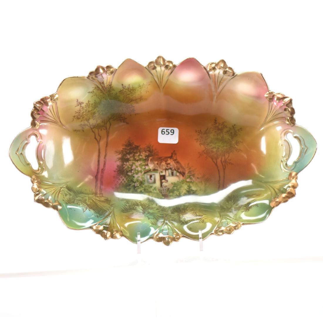 Bread Bowl - Unmarked Prussia - 13" (1 of 2)