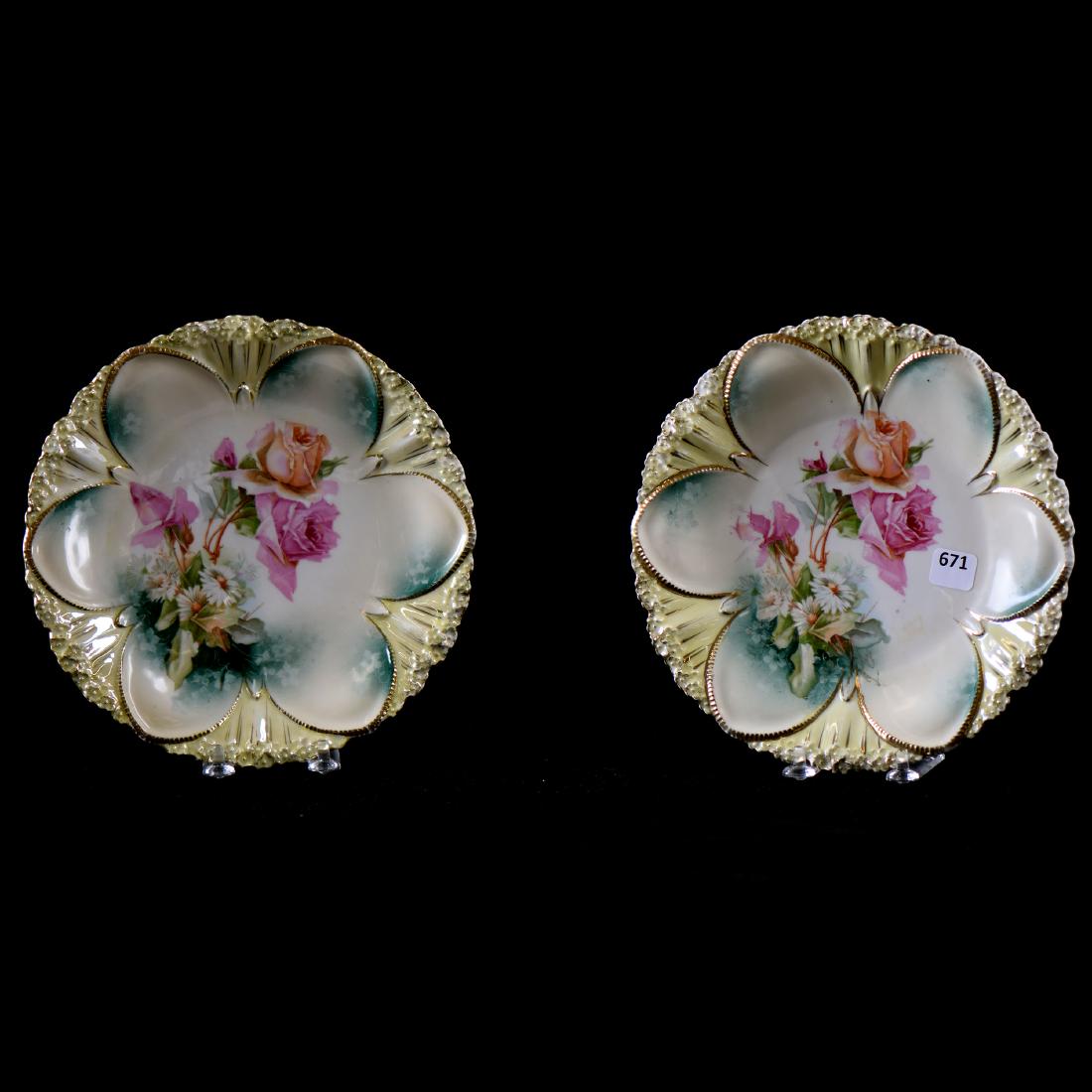 (2) R.S.Prussia Plates -8.5" (1 of 3)