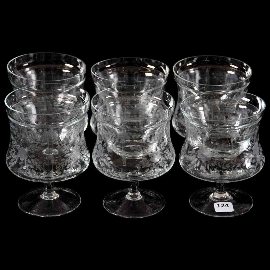(6) Shrimp Cocktail Glasses 4.75"