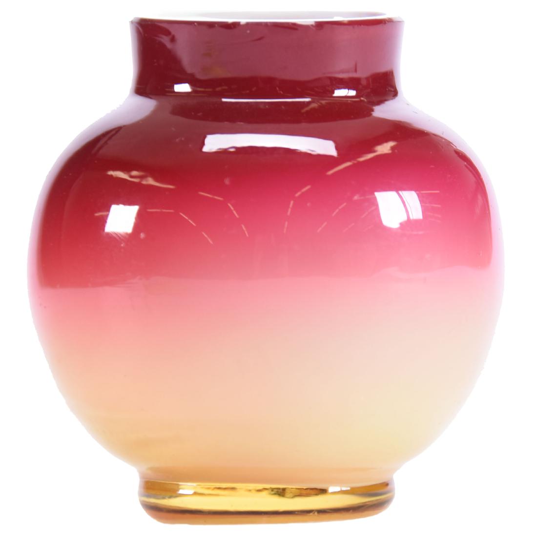 Toothpick Holder Wheeling Peachblow 2.5": Toothpick Holder - Wheeling Peachblow - 2.5" - Good Color