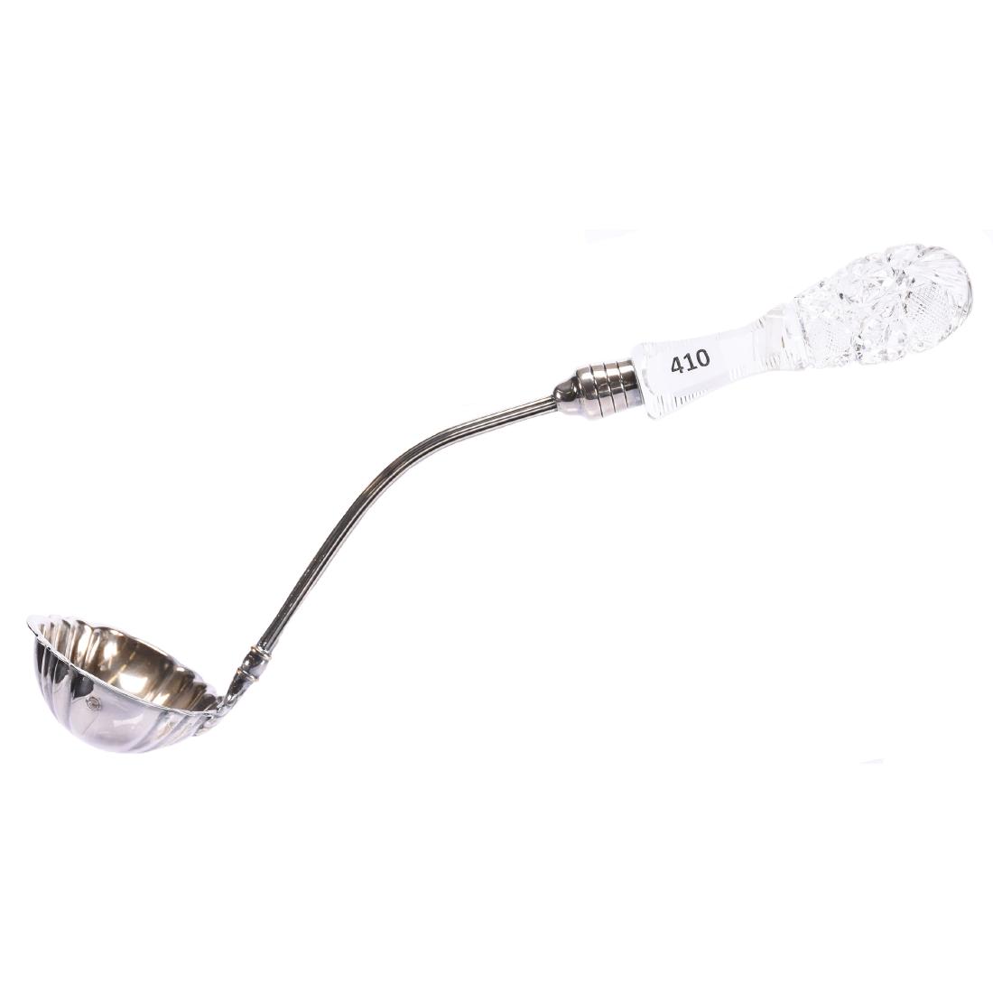 Punch Ladle American Brilliant Cut Glass 14"