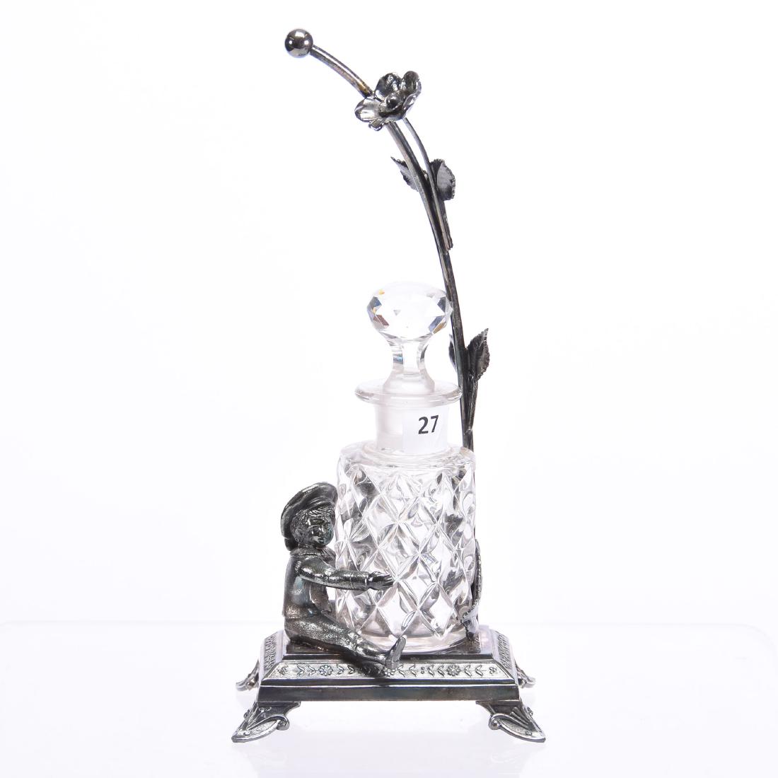 Victorian Perfume Bottle and Stand 10" X 4.5" (1 of 5)