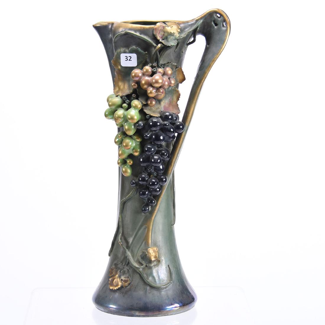 Marked Amphora Art Pottery Tankard 16.25" (1 of 4)