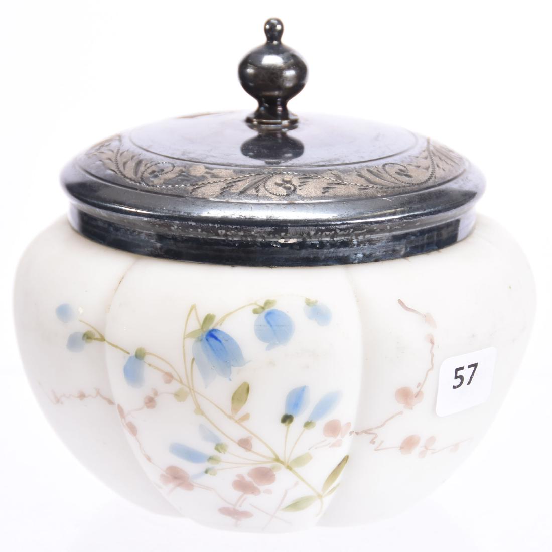 Mt. Washington Unmarked Covered Jar 5.25" X 6" (1 of 3)