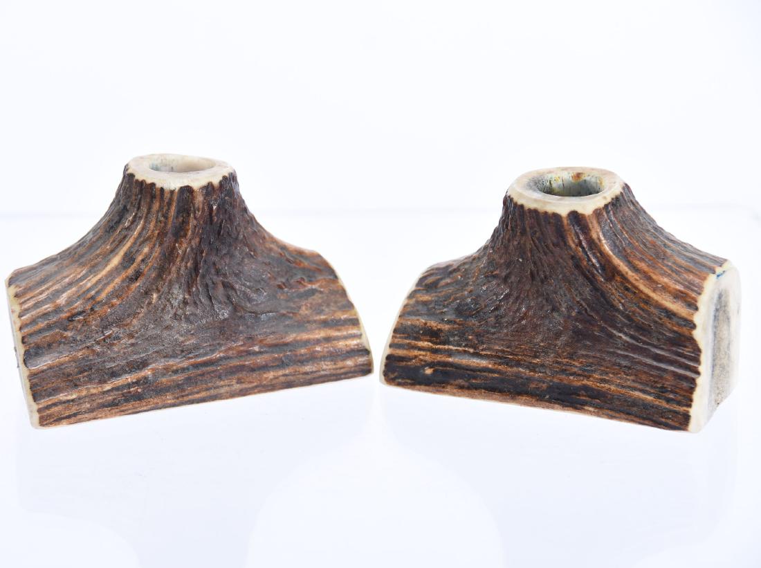 Authentic Stag Antler Candle Holders 2.75" X 4.25" (1 of 3)