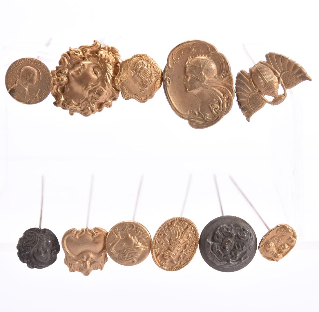 (11) Vintage Figural Hat Pins (1 of 3)