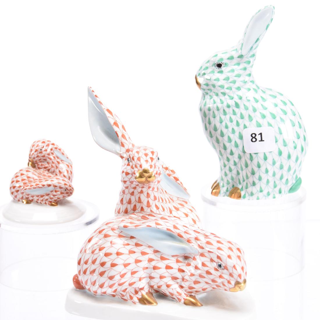 (3) Herend Hungary Porcelain Figures (1 of 3)