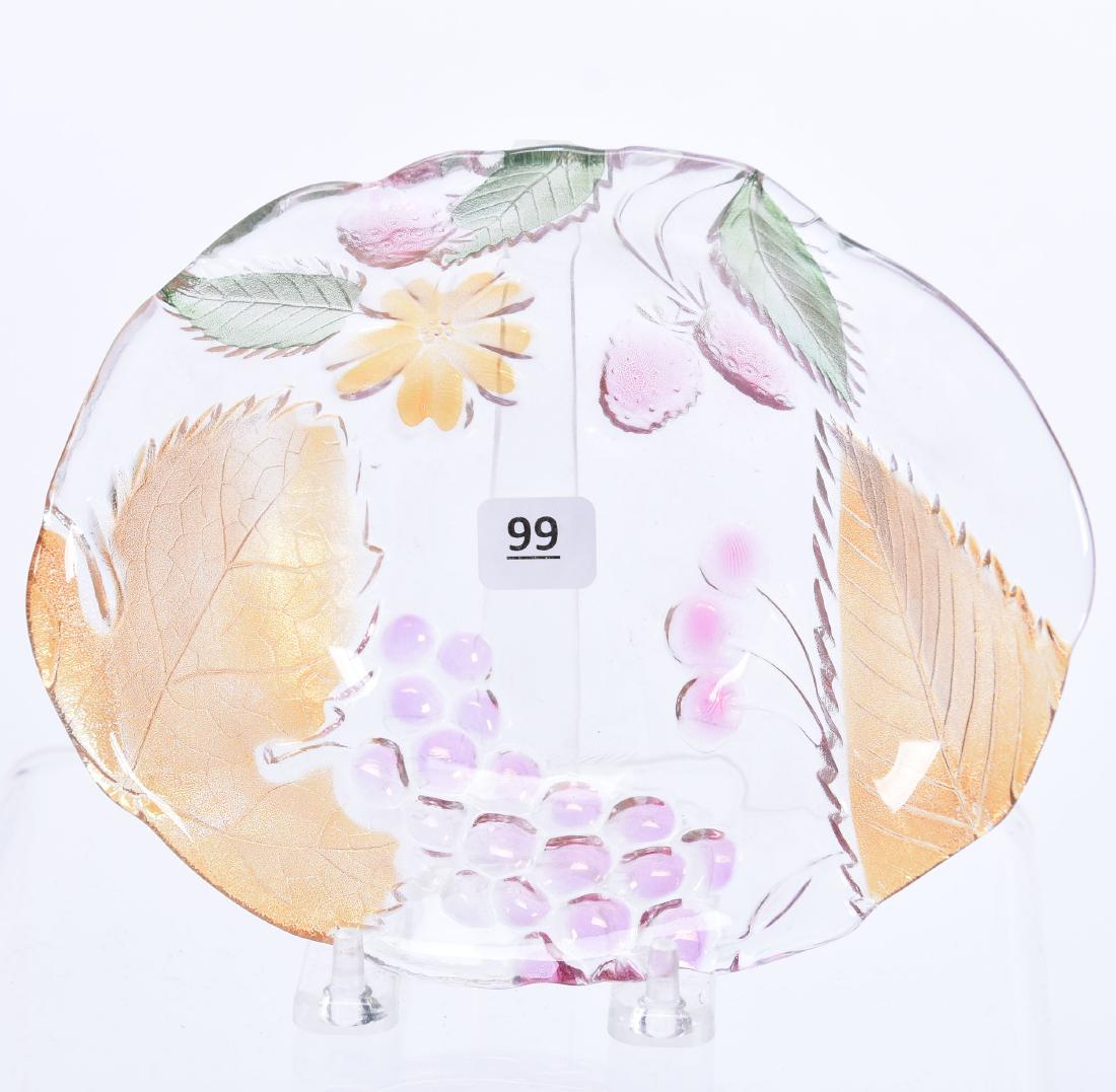 Art Glass Bowl 2.25" X 7.5" (1 of 2)