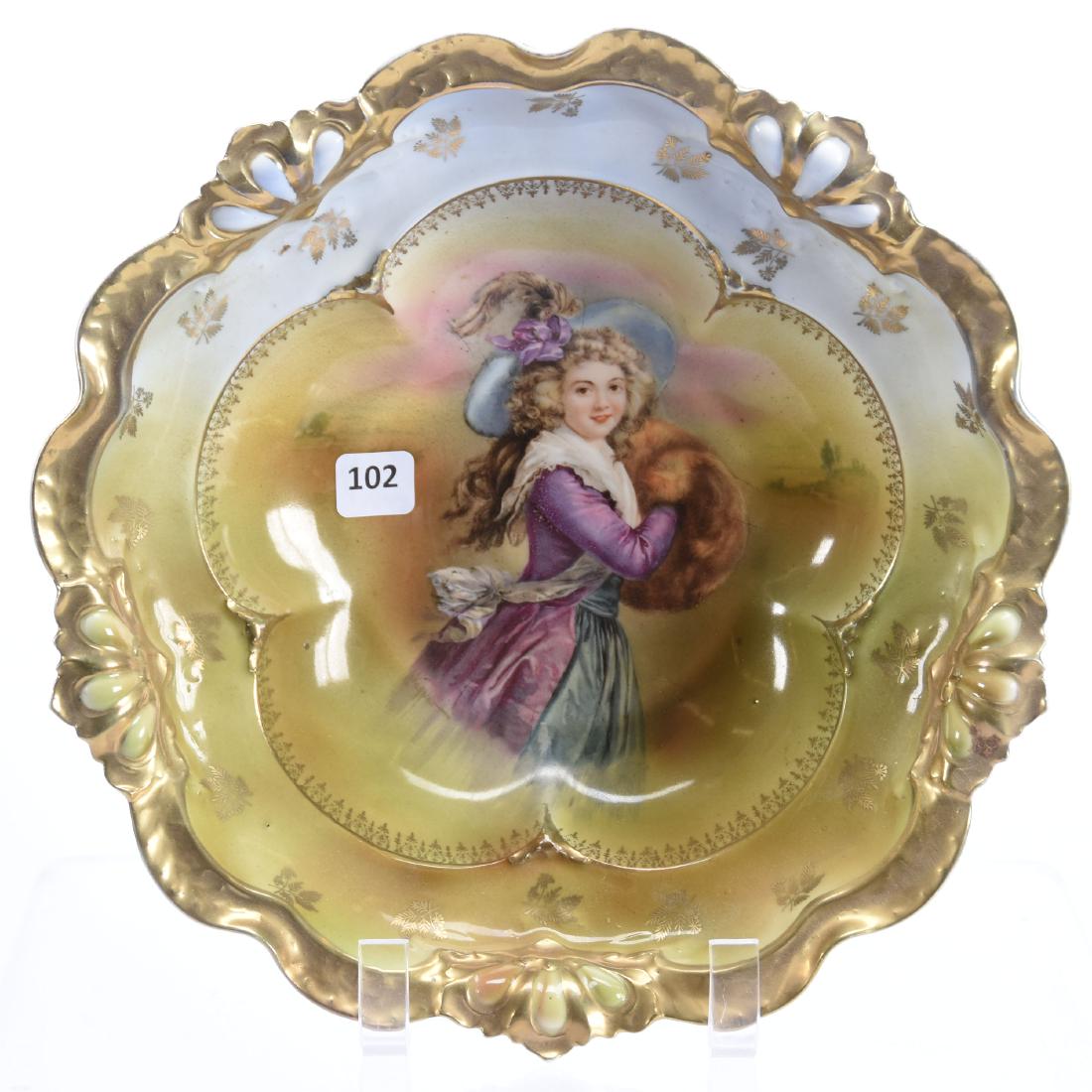 Royal Bayreuth (Blue Mark) Bowl 10.75" (1 of 2)