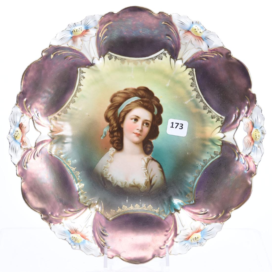 Cake Plate Unmarked Prussia 11" (1 of 2)