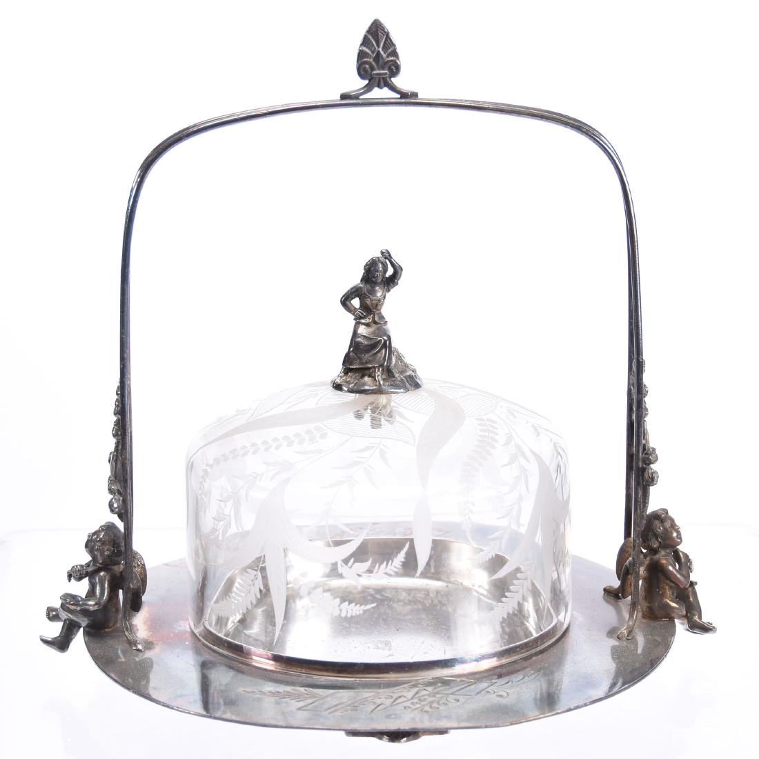 Victorian Butterdish 9" X 9" (1 of 5)