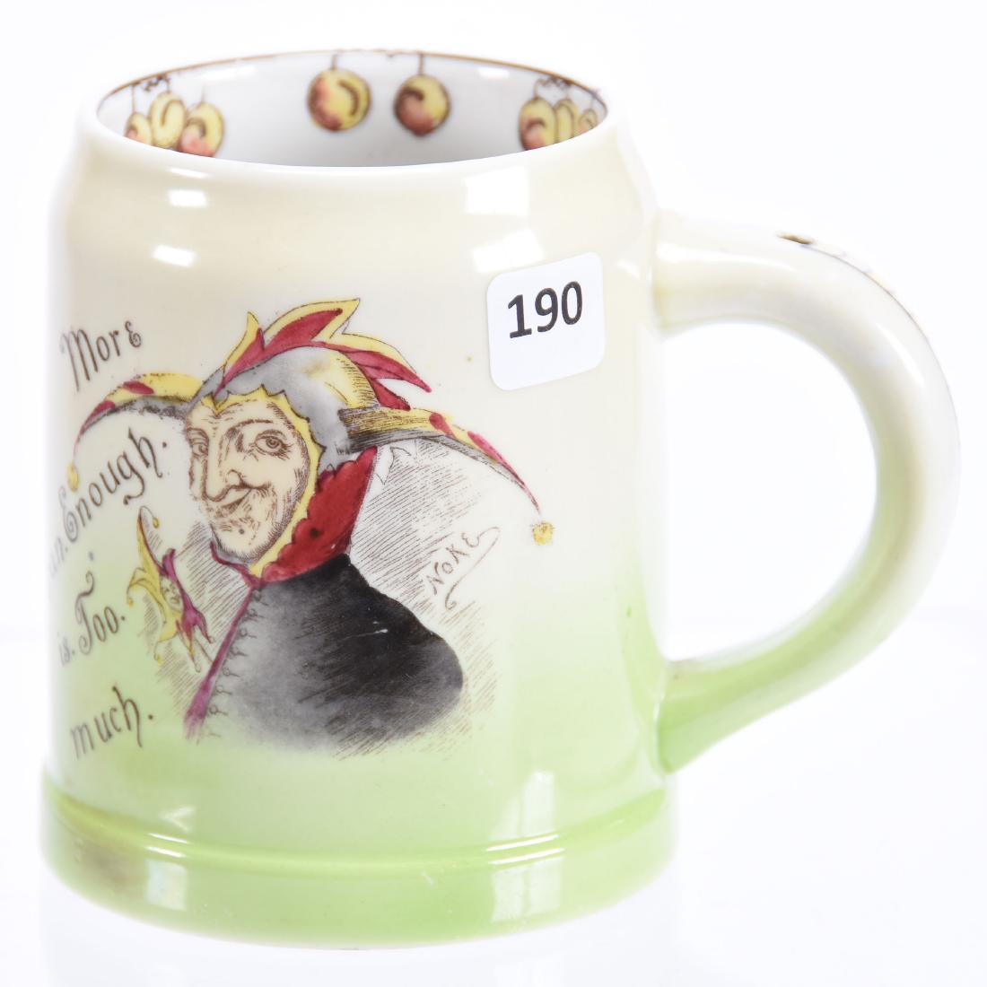 Mug 4.5": Mug - 4.5" - Jester Scenic Decor - Titled "More Than Enough is Too Much"