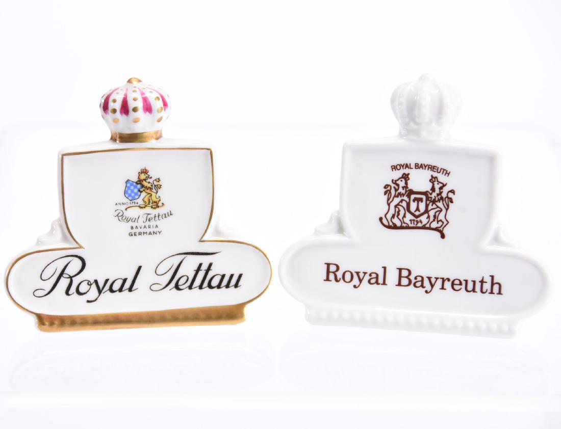 (2) Royal Bayreuth Advertising Display Signs (1 of 2)