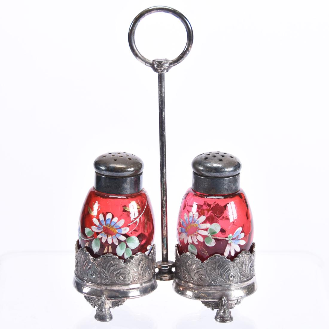 Victorian Salt and Pepper Set 7" (1 of 3)
